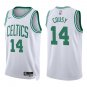 Celtics #14 Bob Cousy White Swingman Jersey