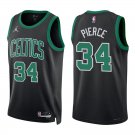 Celtics #34 Paul Pierce Black Statement Swingman Jersey