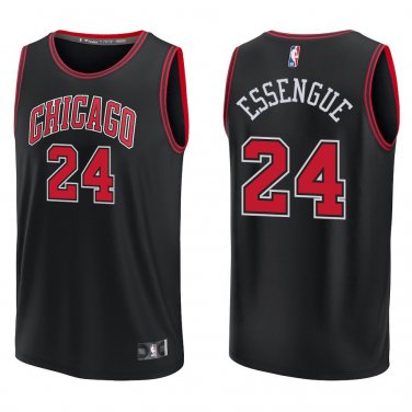 Chicago Bulls #24 Noa Essengue Black Jersey