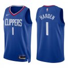 Clippers #1 James Harden Royal Blue Swingman Jersey