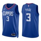 Clippers #3 Chris Paul Royal Blue Swingman Jersey