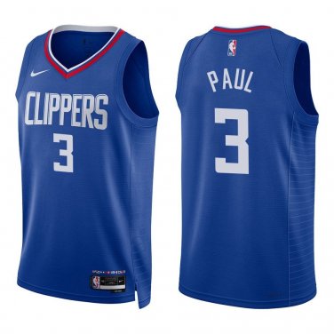 Clippers #3 Chris Paul Royal Blue Swingman Jersey