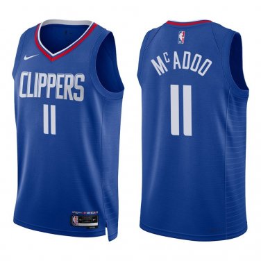 Clippers #11 Bob McAdoo Royal Blue Swingman Jersey