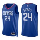 Clippers #24 Norman Powell Royal Blue Swingman Jersey