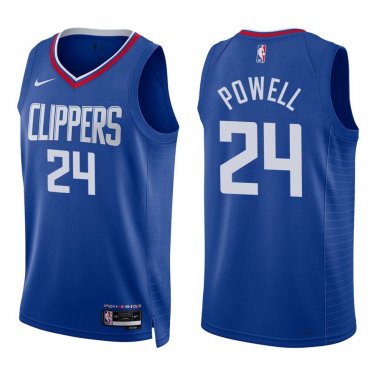 Clippers #24 Norman Powell Royal Blue Swingman Jersey