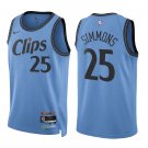 Clippers #25 Ben Simmons 24-25 Blue City Swingman Jersey