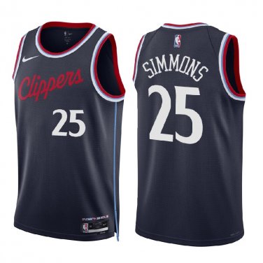 Clippers #25 Ben Simmons 24-25 Navy Swingman Jersey