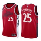 Clippers #25 Ben Simmons 24-25 Red Swingman Jersey