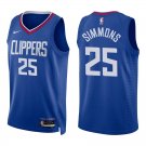 Clippers #25 Ben Simmons Royal Blue Swingman Jersey