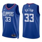 Clippers #33 Nicolas Batum Royal Blue Swingman Jersey