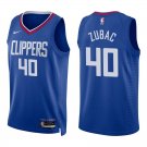 Clippers #40 Ivica Zubac Royal Blue Swingman Jersey