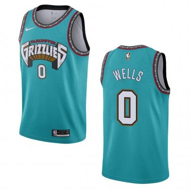 Grizzlies #0 Jaylen Wells Teal Classic Swingman Jersey