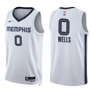 Grizzlies #0 Jaylen Wells White Swingman Jersey