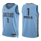Grizzlies #1 Scotty Pippen Jr. Light Blue Swingman Jersey