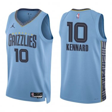 Grizzlies #10 Luke Kennard Light Blue Swingman Jersey