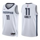 Grizzlies #11 Mike Conley Jr. White Swingman Jersey