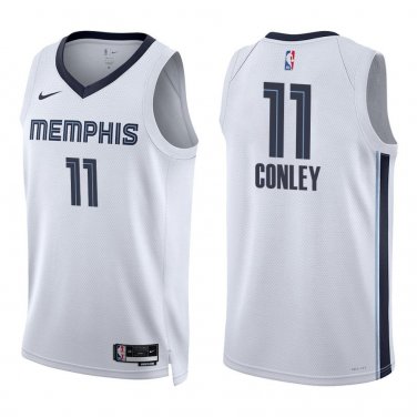 Grizzlies #11 Mike Conley Jr. White Swingman Jersey