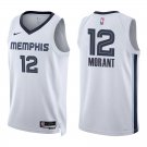 Grizzlies #12 Ja Morant White Swingman Jersey