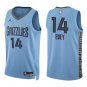 Grizzlies #14 Zach Edey Light Blue Swingman Jersey