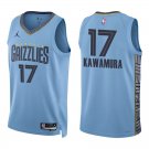 Grizzlies #17 Yuki Kawamura Light Blue Swingman Jersey