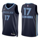 Grizzlies #17 Yuki Kawamura Navy Swingman Jersey