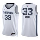Grizzlies #33 Marc Gasol White Swingman Jersey