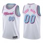 Heat #00 Custom Name And Number White City Swingman Jersey