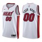 Heat #00 Custom Name And Number White Swingman Jersey