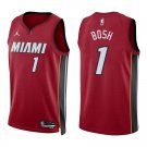 Heat #1 Chris Bosh Red Swingman Jersey