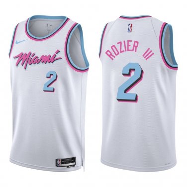 Heat #2 Terry Rozier White City Swingman Jersey