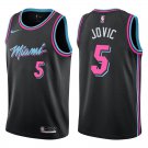 Heat #5 Nikola Jovic Black City Swingman Jersey