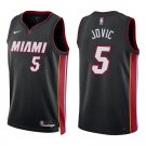 Heat #5 Nikola Jovic Black Swingman Jersey