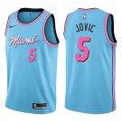 Heat #5 Nikola Jovic Light Blue Swingman Jersey