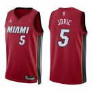 Heat #5 Nikola Jovic Red Swingman Jersey