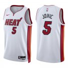 Heat #5 Nikola Jovic White Swingman Jersey
