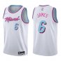 Heat #6 LeBron James White City Swingman Jersey