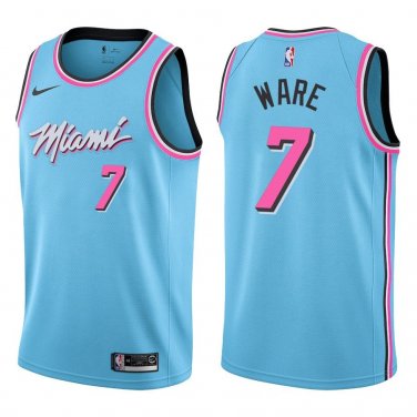 Heat #7 Kel'el Ware Light Blue Swingman Jersey
