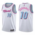 Heat #10 Tim Hardaway White City Swingman Jersey