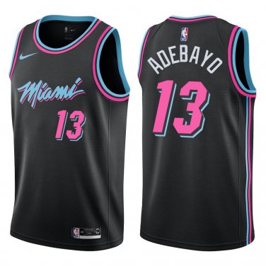Heat #13 Bam Adebayo Black City Swingman Jersey