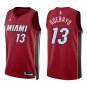 Heat #13 Bam Adebayo Red Swingman Jersey