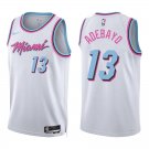Heat #13 Bam Adebayo White City Swingman Jersey