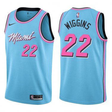 Heat #22 Andrew Wiggins Light Blue Swingman Jersey