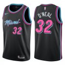 Heat #32 Shaquille O'Neal Black City Swingman Jersey