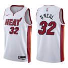 Heat #32 Shaquille O'Neal White Swingman Jersey