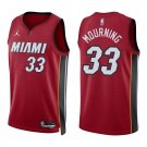 Heat #33 Alonzo Mourning Red Swingman Jersey