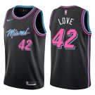 Heat #42 Kevin Love Black City Swingman Jersey