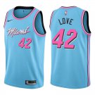 Heat #42 Kevin Love Light Blue Swingman Jersey