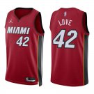 Heat #42 Kevin Love Red Swingman Jersey