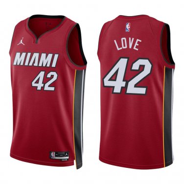 Heat #42 Kevin Love Red Swingman Jersey