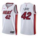 Heat #42 Kevin Love White Swingman Jersey